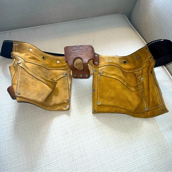 Toolbelt Equipment CLC Work Gear No. 370X3 Leather Work Apron 8 Pockets Tool Bag - Picture 1 of 7